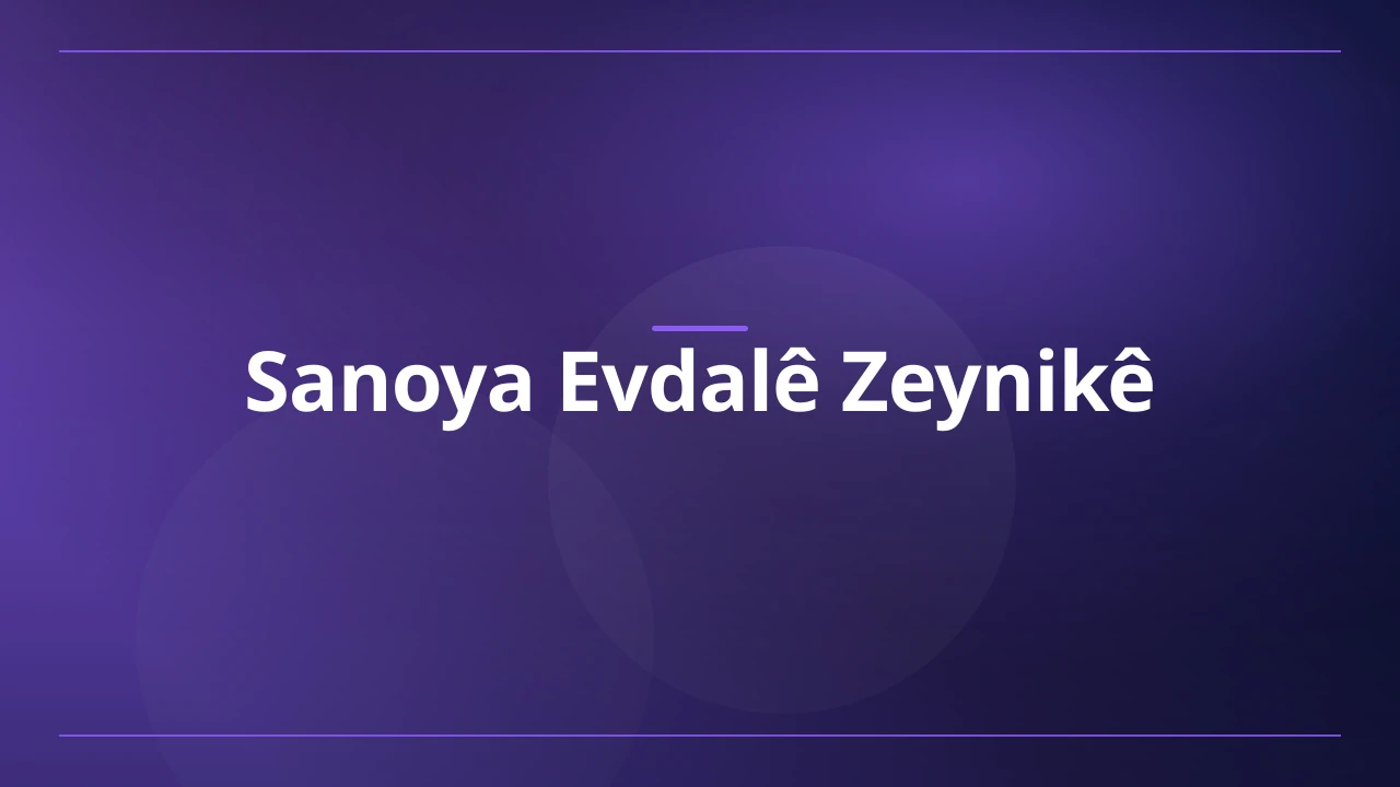 Sanoya Evdalê Zeynikê