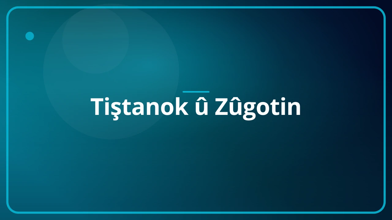 Tiştanok û Zûgotin